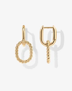 PAVOI Dangle & Threader|Huggies-Rope Convertible Link Earrings