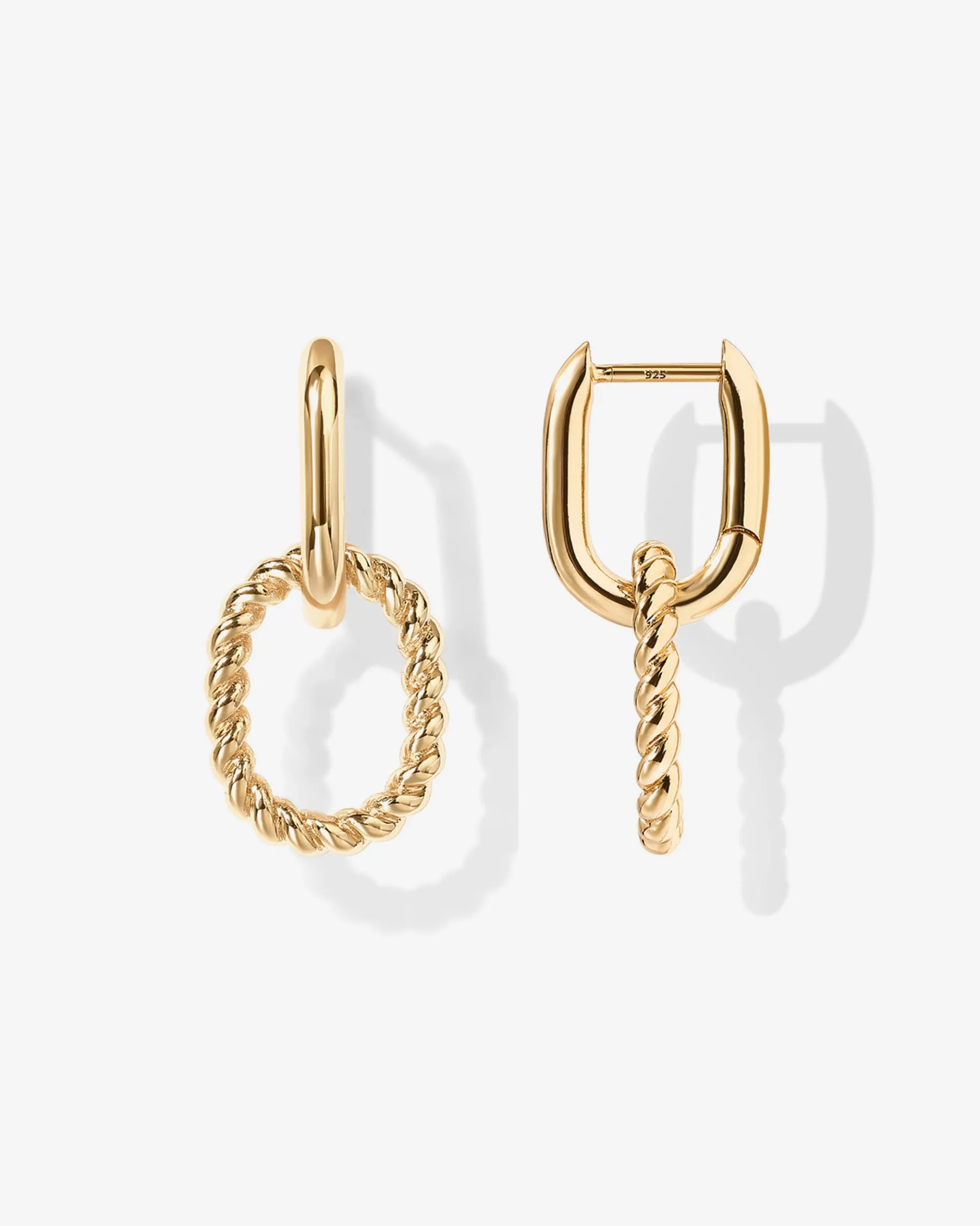 PAVOI Dangle & Threader|Huggies-Rope Convertible Link Earrings