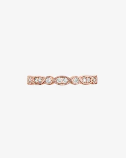 PAVOI Eternity-Round Milgrain Eternity Band
