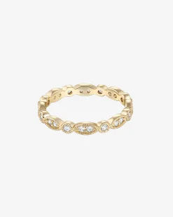 PAVOI Eternity-Round Milgrain Eternity Band