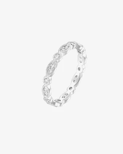 PAVOI Eternity-Round Milgrain Eternity Band