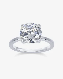 PAVOI Engagement-Round Solitaire Engagement Ring