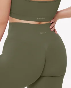 PAVOI Full Length-Seamless High-Waisted Butt Lifting Workout Leggings