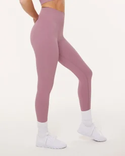 PAVOI Full Length-Seamless Ribbed Full-Length High-Waisted Leggings