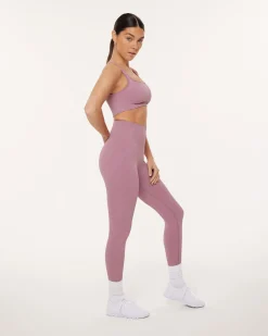 PAVOI Full Length-Seamless Ribbed Full-Length High-Waisted Leggings