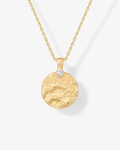 PAVOI Pendants-Serenity Hammered Coin Pendant