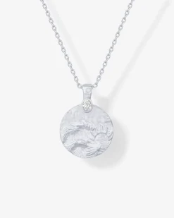PAVOI Pendants-Serenity Hammered Coin Pendant