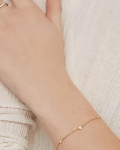 PAVOI Solitaire|Chain-Simulated Diamond Bracelet