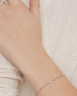 PAVOI Solitaire|Chain-Simulated Diamond Bracelet