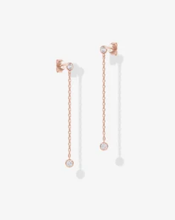 PAVOI Dangle & Threader-Simulated Diamond Drop Earrings