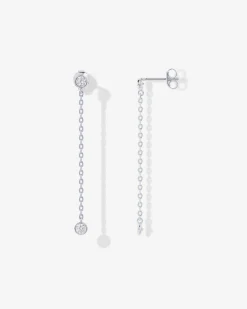 PAVOI Dangle & Threader-Simulated Diamond Drop Earrings