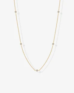 PAVOI Chains-Simulated Diamond Station Necklace