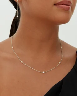 PAVOI Chains-Simulated Diamond Station Necklace
