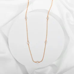 PAVOI Chains-Simulated Diamond Station Necklace