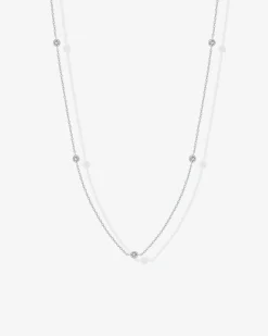 PAVOI Chains-Simulated Diamond Station Necklace