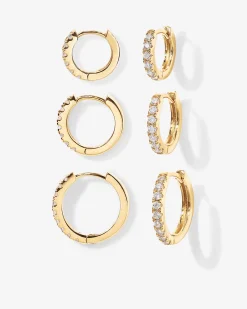 PAVOI Huggies-Small Hoop Earrings Bundle