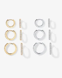 PAVOI Huggies-Small Hoop Earrings Bundle