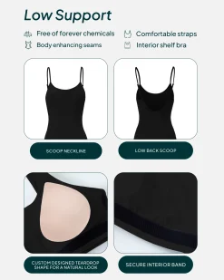 PAVOI Jumpsuits|Onesies-Spaghetti Strap Full-Length One Piece Workout Jumpsuit