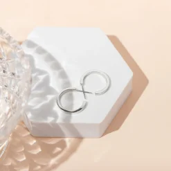 PAVOI Hoops-Square Edge Open Hoop