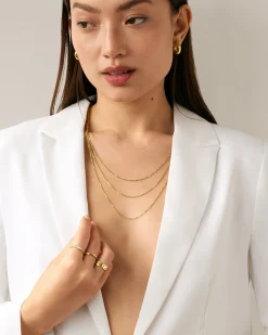PAVOI Italian Chains|Chains-Stackable Thick Square Box Chain Necklace