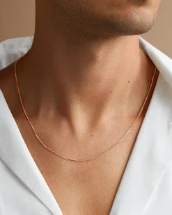PAVOI Italian Chains|Chains-Stackable Thick Square Box Chain Necklace