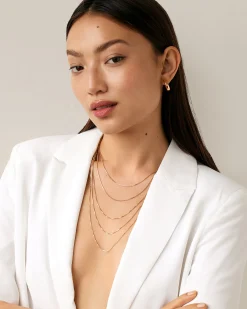 PAVOI Italian Chains|Chains-Stackable Thick Square Box Chain Necklace
