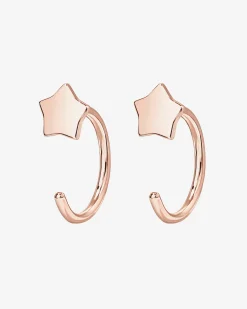 PAVOI Huggies-Star Half Hoop Huggie