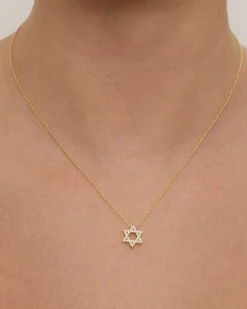 PAVOI Pendants-Star of David Pendant Necklace