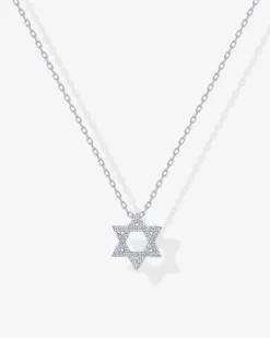 PAVOI Pendants-Star of David Pendant Necklace