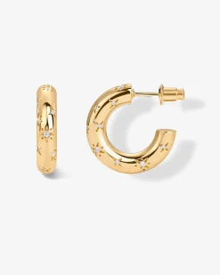 PAVOI Hoops-Starburst Hoop Earrings