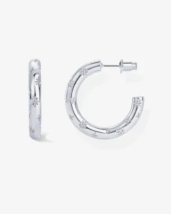 PAVOI Hoops-Starburst Hoop Earrings