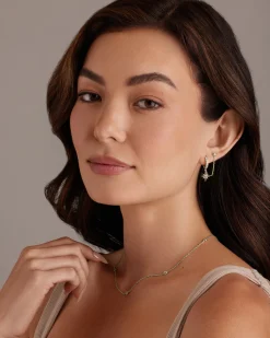 PAVOI Chain Earrings|Dangle & Threader-Starlight Chained Huggie Earrings