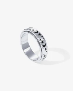 PAVOI Anxiety|Stackable-Starry Night Anxiety Ring