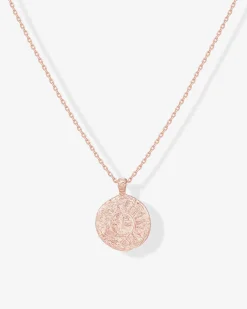 PAVOI Pendants-Sun-Moon Engraved Coin Pendant