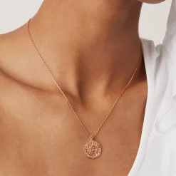 PAVOI Pendants-Sun-Moon Engraved Coin Pendant