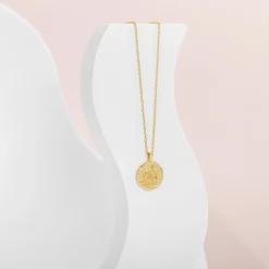PAVOI Pendants-Sun-Moon Engraved Coin Pendant