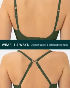 PAVOI High Support Bras|Bras-Supportive High-Support Padded Convertible Sports Bra