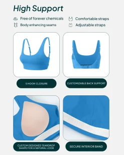PAVOI High Support Bras|Bras-Supportive High-Support Padded Convertible Sports Bra