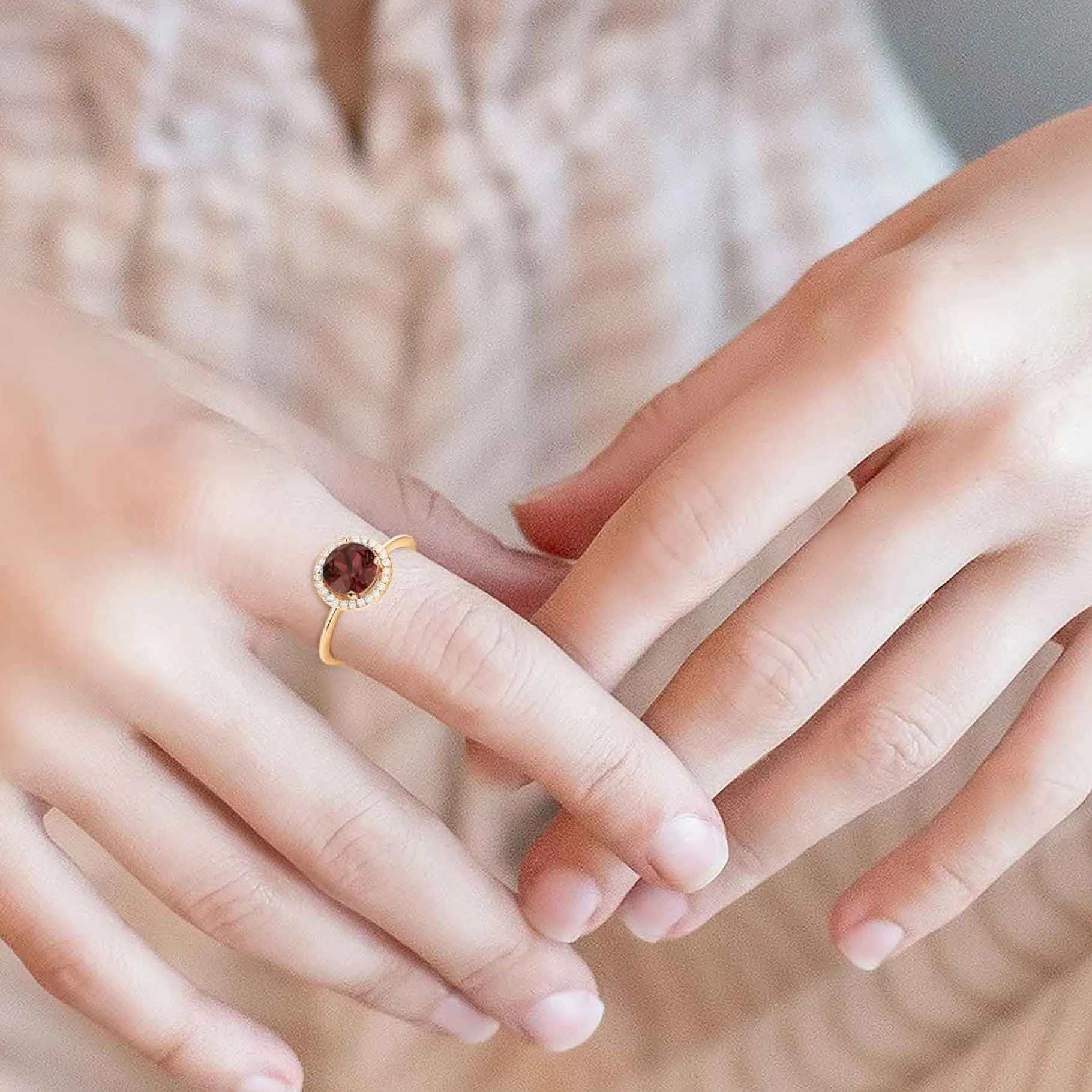 PAVOI Adjustable-Swarovski Crystal Birthstone Ring