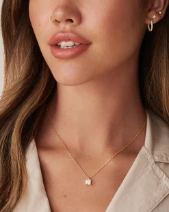 PAVOI Pendants-Swarovski Princess Cut Solitaire Pendant Necklace