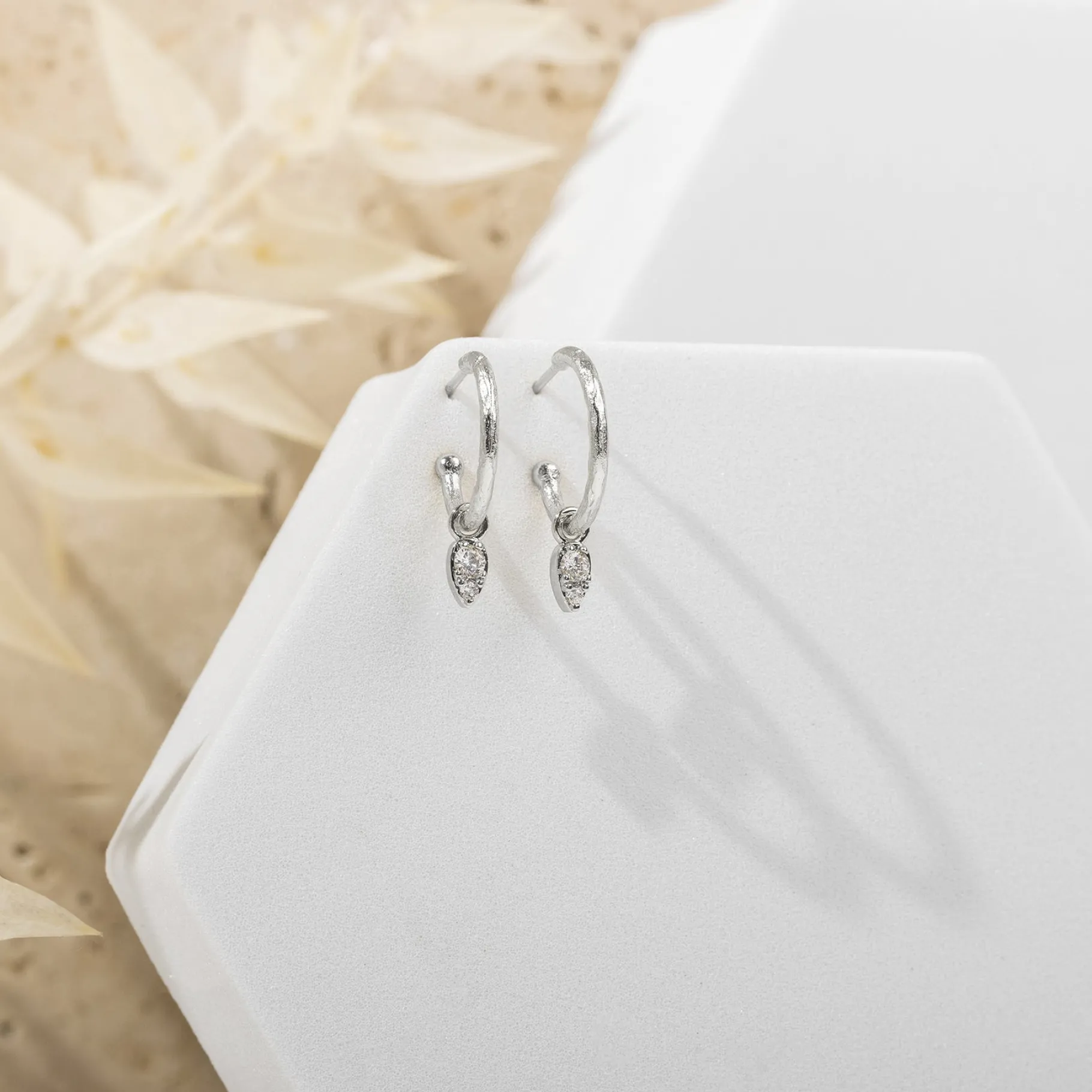 PAVOI Dangle & Threader|Hoops-Tear Drop Hoops