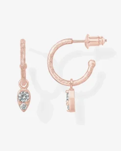PAVOI Dangle & Threader|Hoops-Tear Drop Hoops