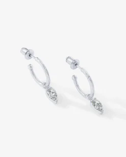 PAVOI Dangle & Threader|Hoops-Tear Drop Hoops