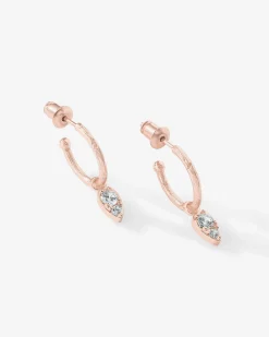 PAVOI Dangle & Threader|Hoops-Tear Drop Hoops