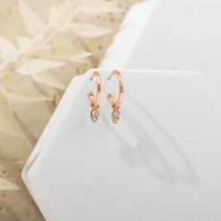 PAVOI Dangle & Threader|Hoops-Tear Drop Hoops