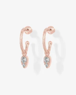 PAVOI Dangle & Threader|Hoops-Tear Drop Hoops