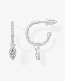 PAVOI Dangle & Threader|Hoops-Tear Drop Hoops