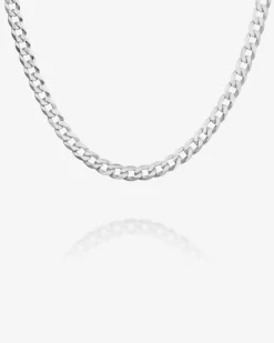 PAVOI Italian Chains|Chains-Thick Super Flat Curb Link Chain Necklace