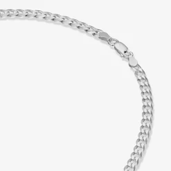 PAVOI Italian Chains|Chains-Thick Super Flat Curb Link Chain Necklace