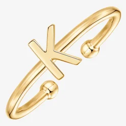 PAVOI Adjustable|Stackable-Thin Initial Ring